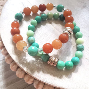 Chrysoprase bracelet