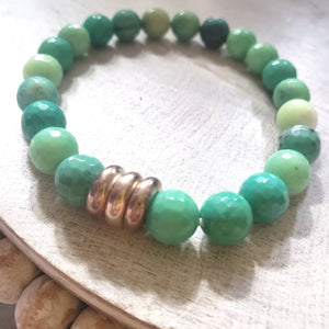 Chrysoprase bracelet