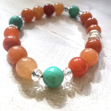 Load image into Gallery viewer, Orange aventurine bracelet