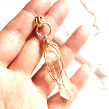 Load image into Gallery viewer, Raw Stone Jewelry, Natural Himalayan Lemurian Quartz Necklace 1