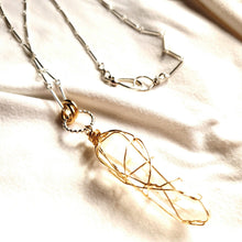 Load image into Gallery viewer, Raw Stone Jewelry, Natural Himalayan Lemurian Quartz Necklace 1