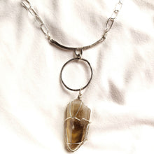 Load image into Gallery viewer, Raw stone jewelry, Natural Smokey Quartz Necklace, Healing Jewelry