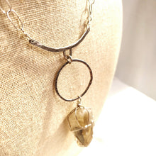 Load image into Gallery viewer, Raw stone jewelry, Natural Smokey Quartz Necklace, Healing Jewelry