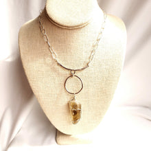 Load image into Gallery viewer, Raw stone jewelry, Natural Smokey Quartz Necklace, Healing Jewelry