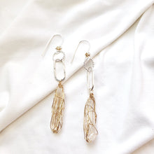 Load image into Gallery viewer, Raw stone jewelry, Raw Himalayan Quartz earrings, Healing jewelry, 2