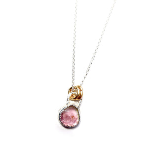 K-Rulez Gem Candy, Watermelon tourmaline necklace