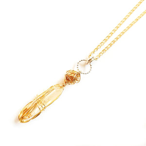 K-Ruez Gem Candy, Fenster quartz with oil necklace L