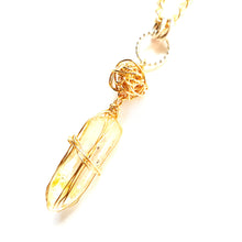 Load image into Gallery viewer, K-Ruez Gem Candy, Fenster quartz with oil necklace, Y