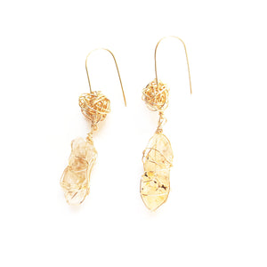 K-Ruez Gem Candy, Fenster quartz with oil earrings