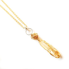 Load image into Gallery viewer, K-Ruez Gem Candy, Fenster quartz with oil necklace L