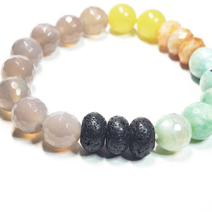 Mix gemstone bracelet, Tropical Storm color bracelet, Gemstone Jewelry #5