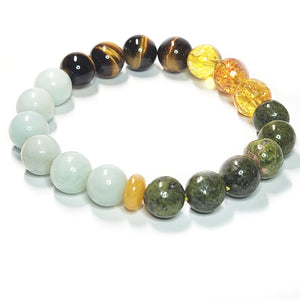 Mix gemstone bracelet, Tree of Green color bracelet, Gemstone Jewelry #8