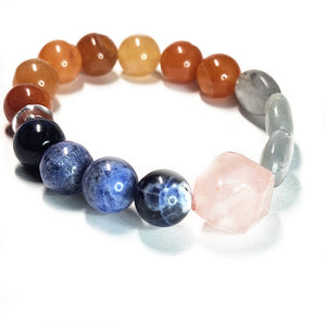 Mix gemstone bracelet,  Gemstone Jewelry, #14