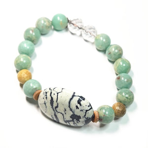 Mix gemstone bracelet,   Gemstone Jewelry #15