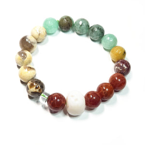 Mix gemstone bracelet,  Gemstone Jewelry, #19