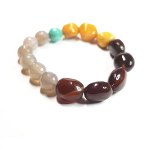 Mix gemstone bracelet.  Gemstone Jewelry, #21