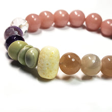 Load image into Gallery viewer, Mix gemstone bracelet, Floral color bracelet, Gemstone Jewelry, #2