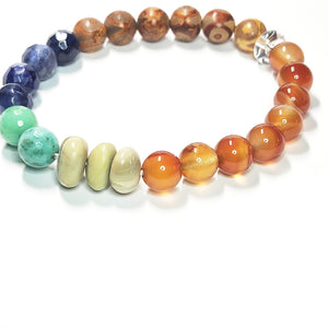 Mix gemstone bracelet, Meditation Bracelet,  Gemstone Jewelry #7