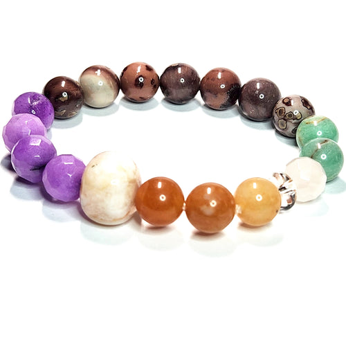 Mix gemstone bracelet,  Gemstone Jewelry, #13