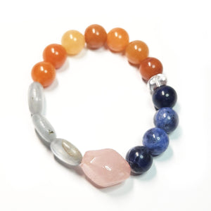 Mix gemstone bracelet,  Gemstone Jewelry, #14