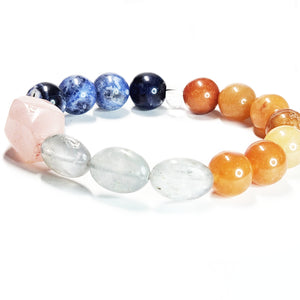 Mix gemstone bracelet,  Gemstone Jewelry, #14