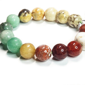 Mix gemstone bracelet,  Gemstone Jewelry, #19