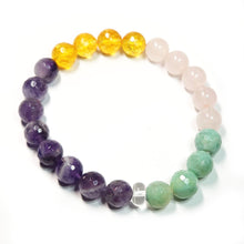 Load image into Gallery viewer, Mix gemstone bracelet.  Gemstone Jewelry, Amethyst Bracelet, #22