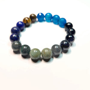 Mix gemstone bracelet,  Gemstone Jewelry, Unisex Bracelet,  #J21-2