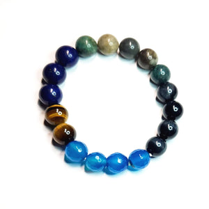 Mix gemstone bracelet,  Gemstone Jewelry, Unisex Bracelet,  #J21-2