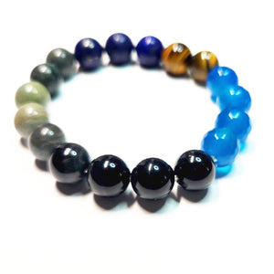 Mix gemstone bracelet,  Gemstone Jewelry, Unisex Bracelet,  #J21-2