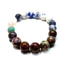 Load image into Gallery viewer, Mix gemstone bracelet, Unisex Bracelet , #J23-2