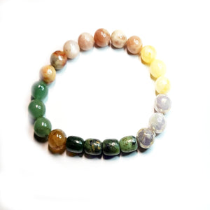 Mix gemstone bracelet,  Gemstone Jewelry, Unisex Bracelet , #J24-2