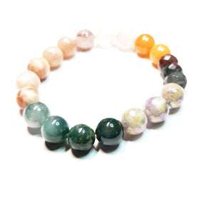 Mix gemstone bracelet,  Unisex Bracelet, #J26-2