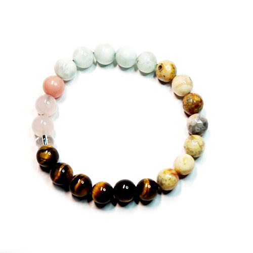 Mix gemstone bracelet #J211-2