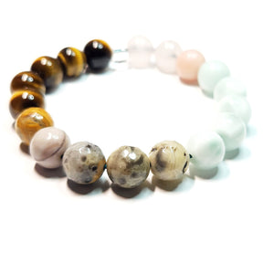 Mix gemstone bracelet #J211-2