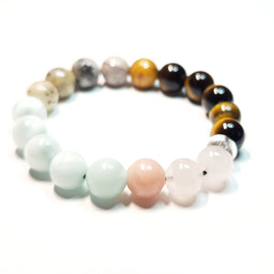 Mix gemstone bracelet #J211-2