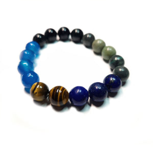 Mix gemstone bracelet,  Gemstone Jewelry, Unisex Bracelet,  #J21-2