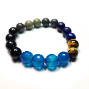 Mix gemstone bracelet,  Gemstone Jewelry, Unisex Bracelet,  #J21-2