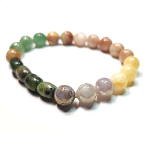 Mix gemstone bracelet,  Gemstone Jewelry, Unisex Bracelet , #J24-2