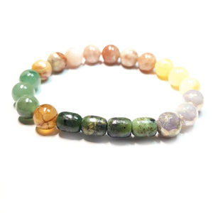 Mix gemstone bracelet,  Gemstone Jewelry, Unisex Bracelet , #J24-2