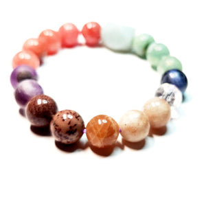 Mix gemstone bracelet,  Gemstone Jewelry, Unisex Bracelet, #J29-2