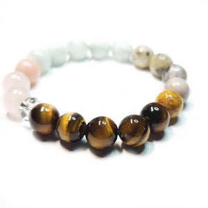 Mix gemstone bracelet #J211-2