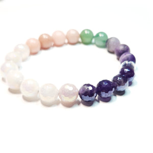 Mix gemstone bracelet, Unisex Bracelet, #J212-2