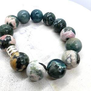 Jasper Stretchy Bracelet (16mm)