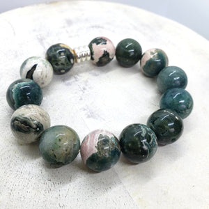 Jasper Stretchy Bracelet (16mm)