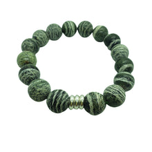 Load image into Gallery viewer, Lizard Jasper Stretchy Bracelet (14mm)