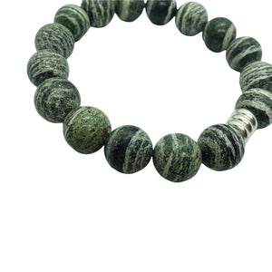 Lizard Jasper Stretchy Bracelet (14mm)