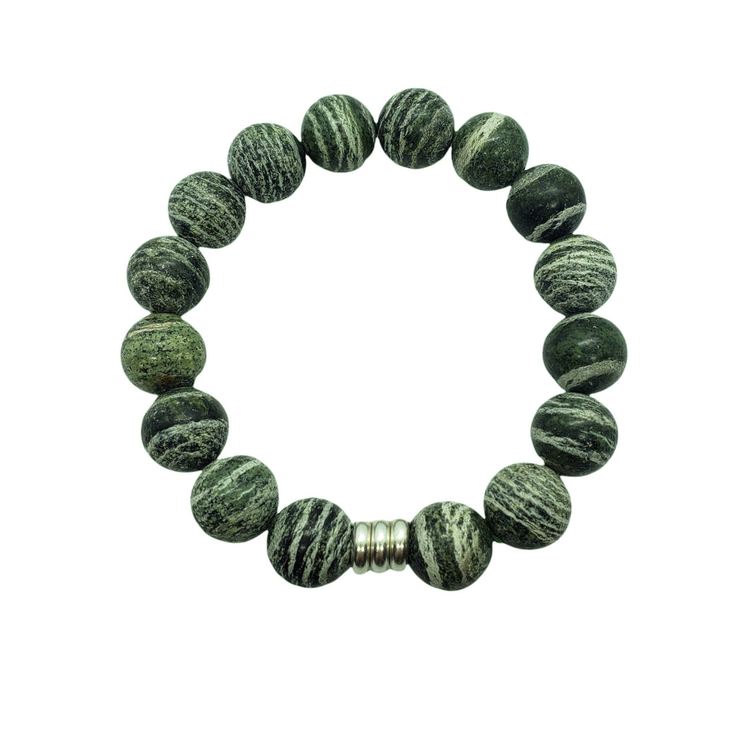 Lizard Jasper Stretchy Bracelet (14mm)