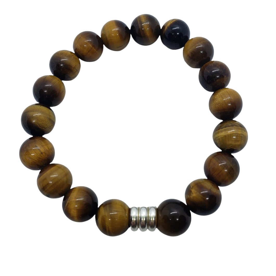 Tiger Eye Stretchy Bracelet (12mm)