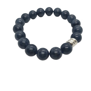 Dumortierite Quartz Stretchy Bracelet (12mm)